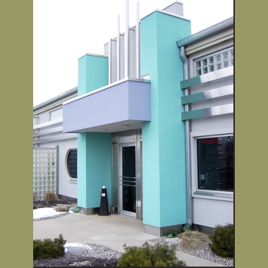 Using Art Deco influences, this project became more than just a warehouse facade