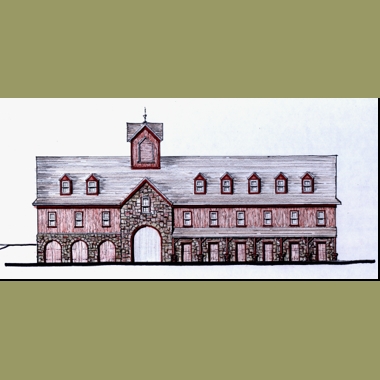 Custom Horse Stable with apartment above